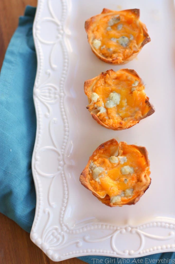 Buffalo Chicken Cupcake Bites