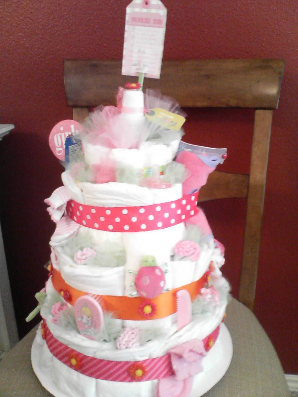 Cake Diaper Make Baby Girl