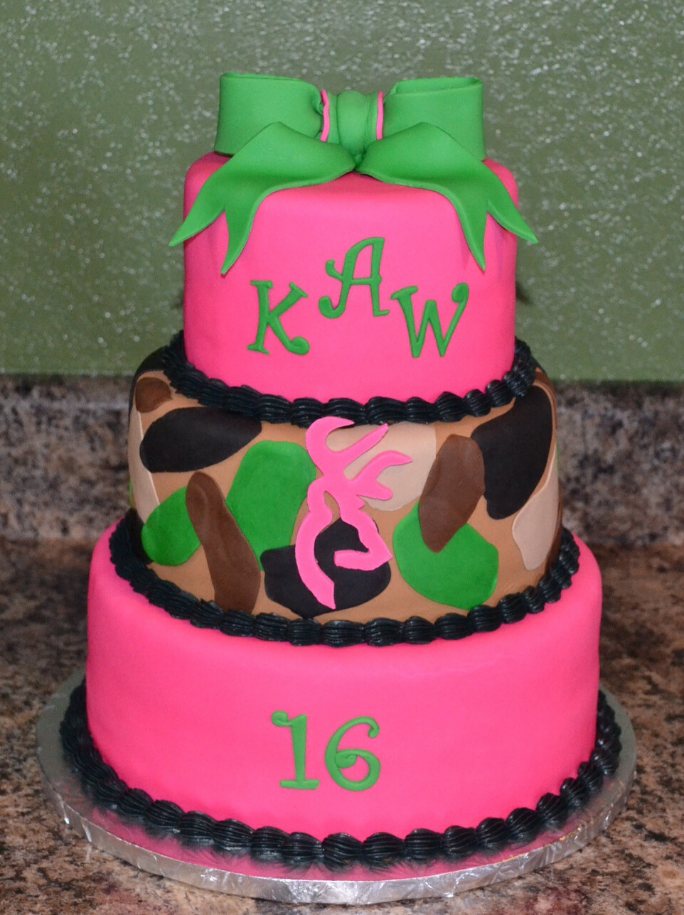 Camo Birthday Cake Designs