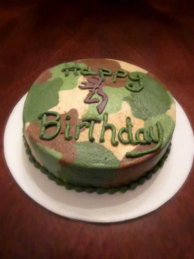 Camo Birthday Cake