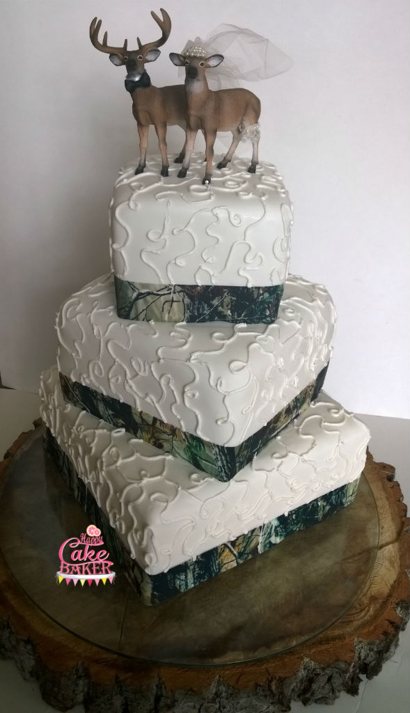 Camo Wedding Cake