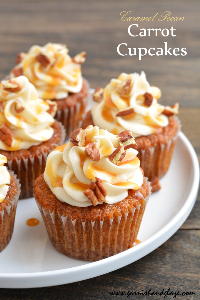 Caramel Carrot Cake Cupcakes