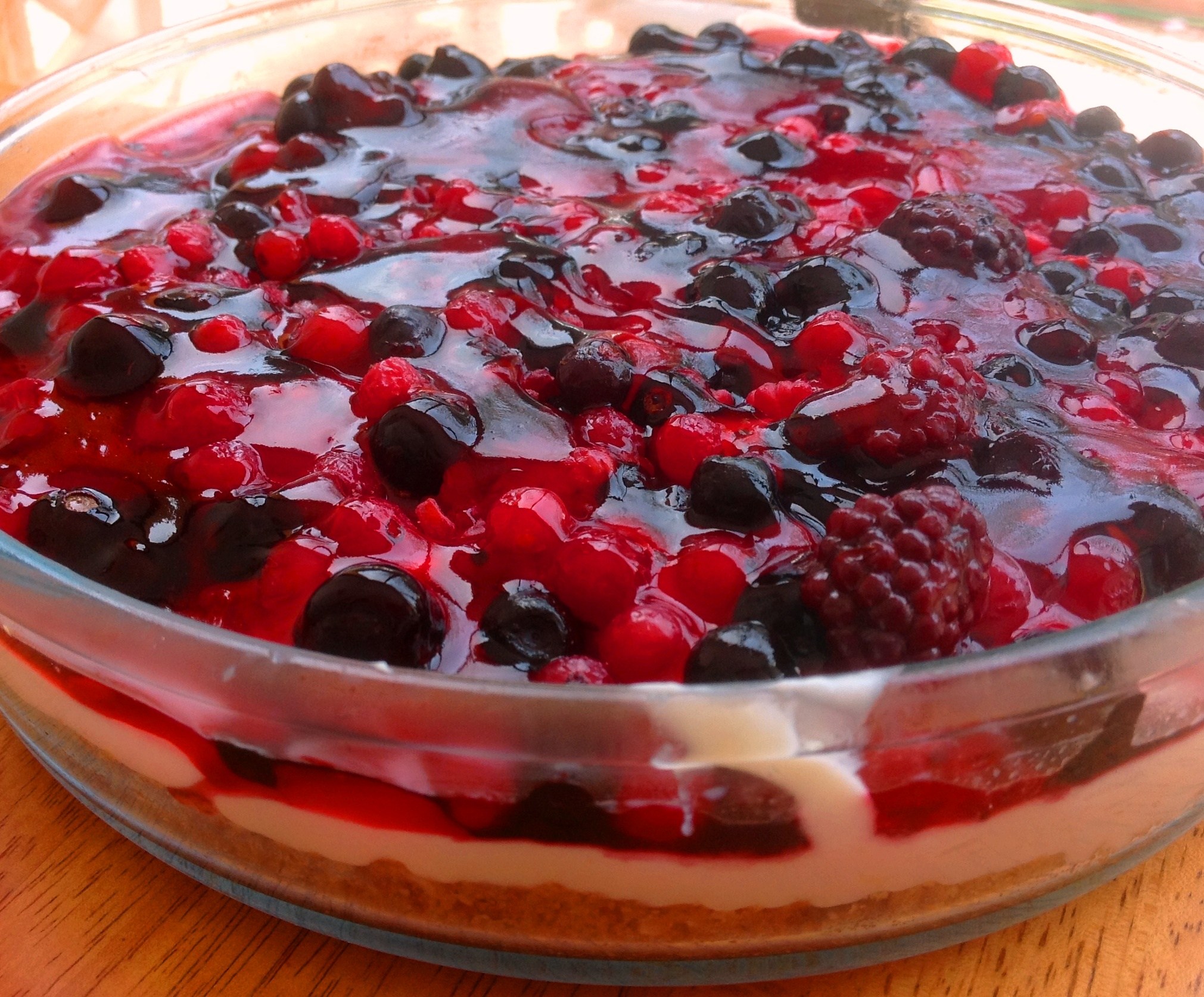 Cheesecake with Fruit Topping Recipe