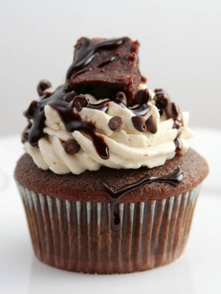 7 Photos of Chocolate Brownie Cake Cupcakes