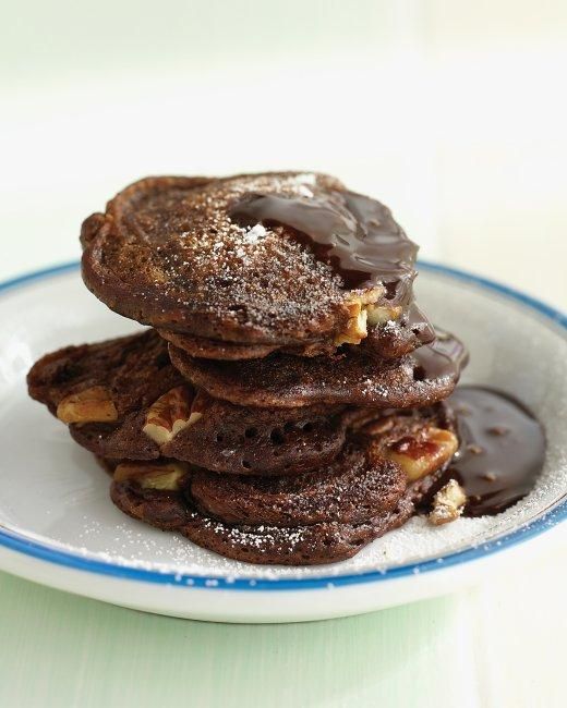Chocolate Pecan Pancakes Chocolate Pecan Pancakes