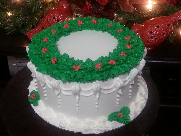 Christmas Wreath Cake