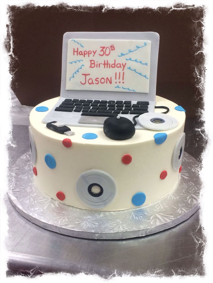 Computer Birthday Cake