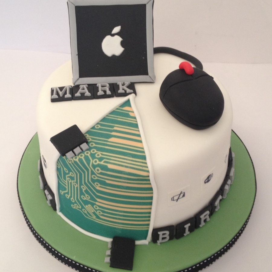 Computer Birthday Cake