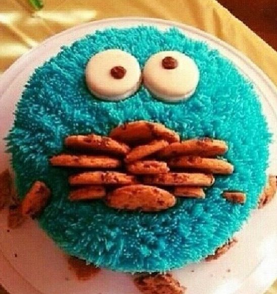 Cookie Monster Cake