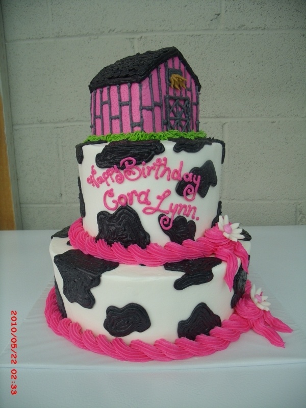 Cow Print Birthday Cake Cow Print Birthday Cake