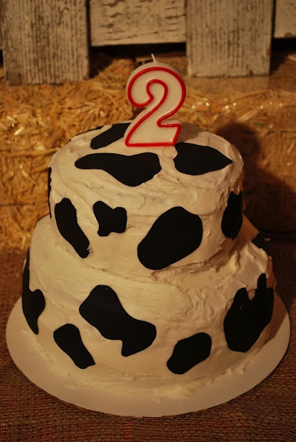 Cow Print Cake