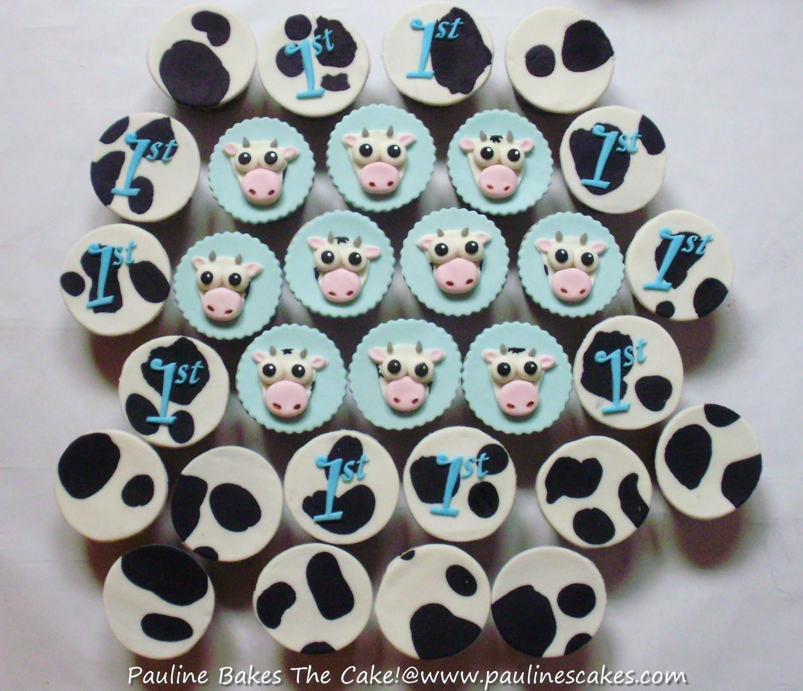 Cow Print Cupcakes