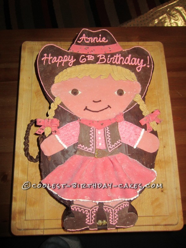 Cowgirl Birthday Cake