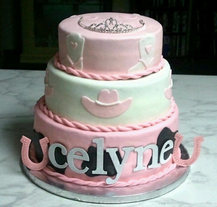 Cowgirl Princess Birthday Cake