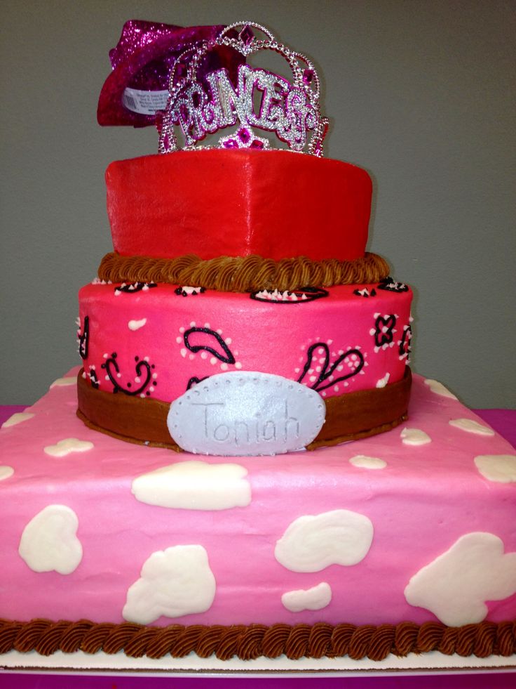 Cowgirl Princess Birthday Cake