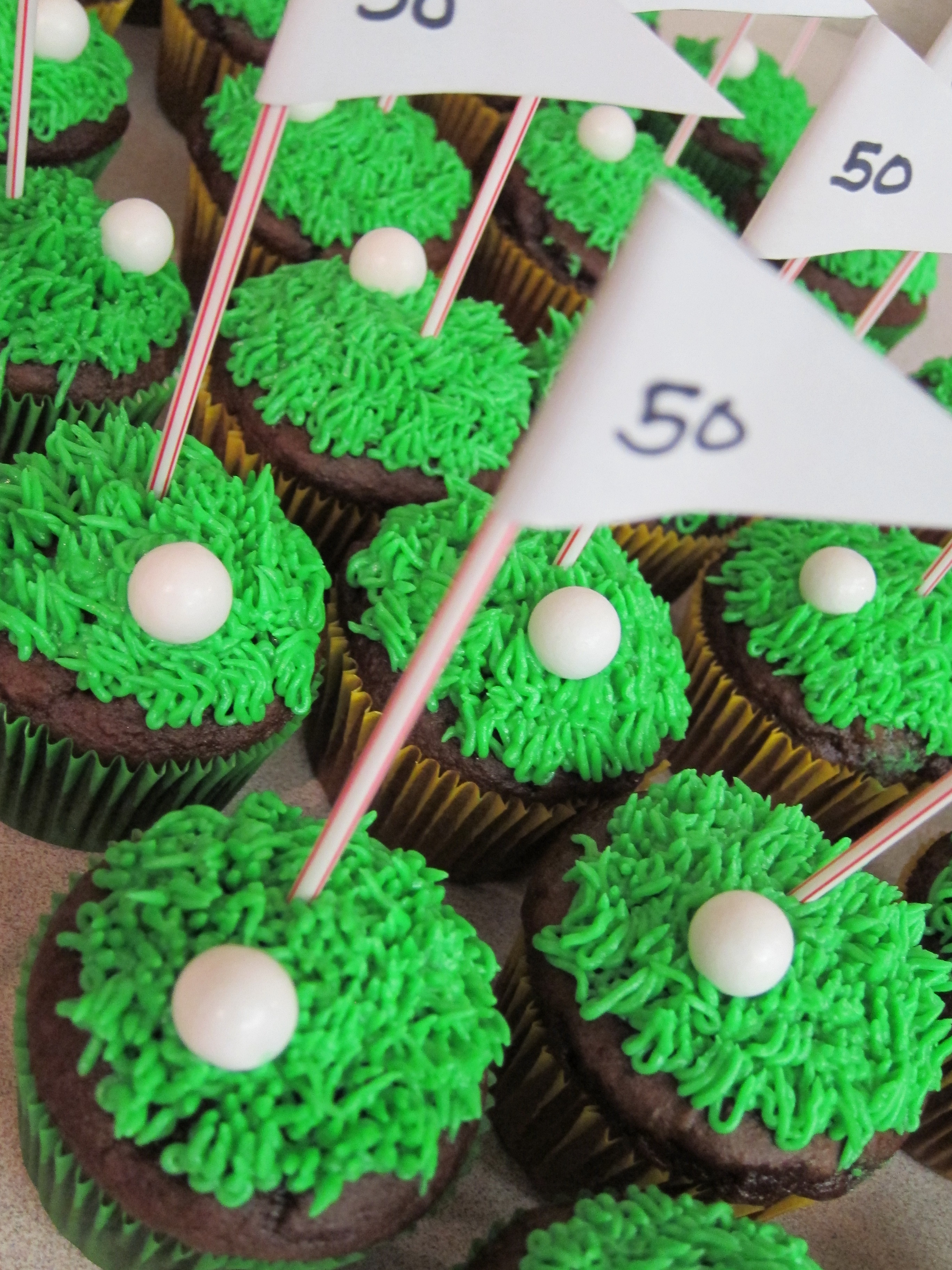 Cupcake Birthday Golf Balls
