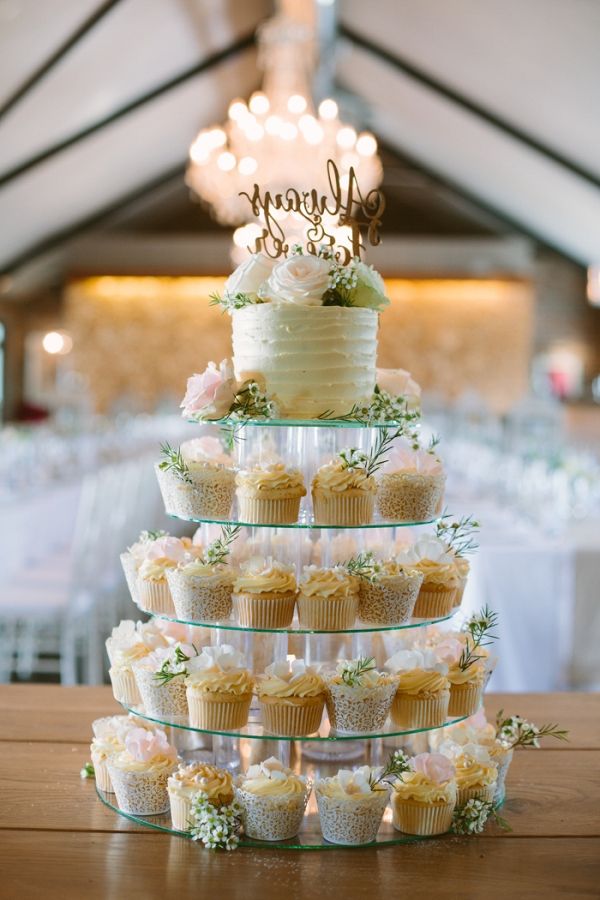 Cupcake Tiered Wedding Cake