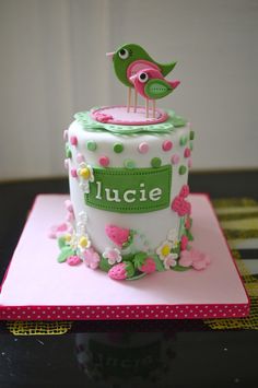 Cute Bird Birthday Cake