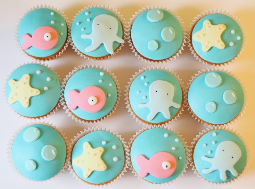 10 Photos of Under The Sea Fondant Cupcakes 10 Photos of Under The Sea Fondant Cupcakes