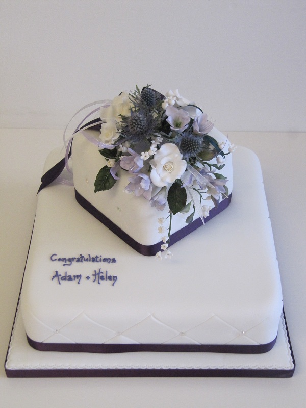 Diamond Anniversary Wedding Cake