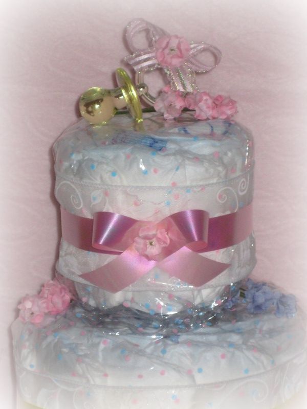 Diaper Cake Centerpieces