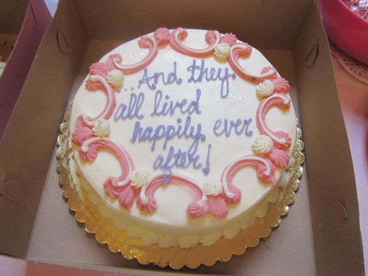 Disney Bridal Shower Cake