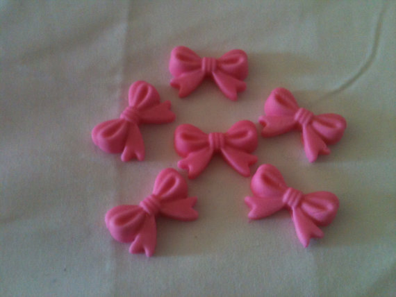 Edible Bow Cupcake Toppers