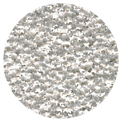 Edible Silver Glitter Star Edible Silver Glitter Star