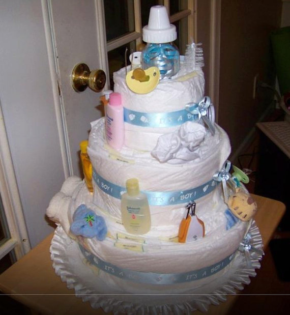 Etsy Baby Shower Diaper Cakes