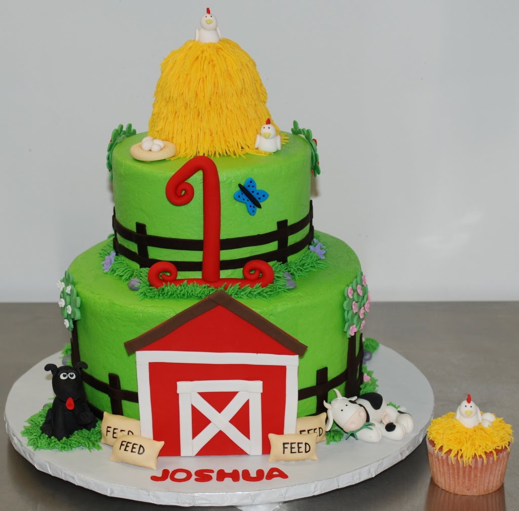 Farm Birthday Cake