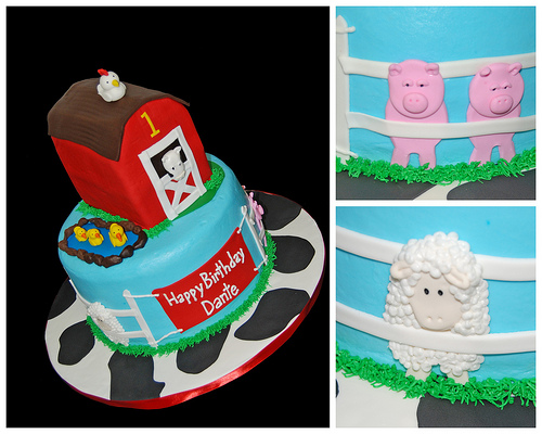 Farm Themed Birthday Sheet Cakes
