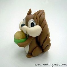 Fondant Squirrel Cake Topper Fondant Squirrel Cake Topper