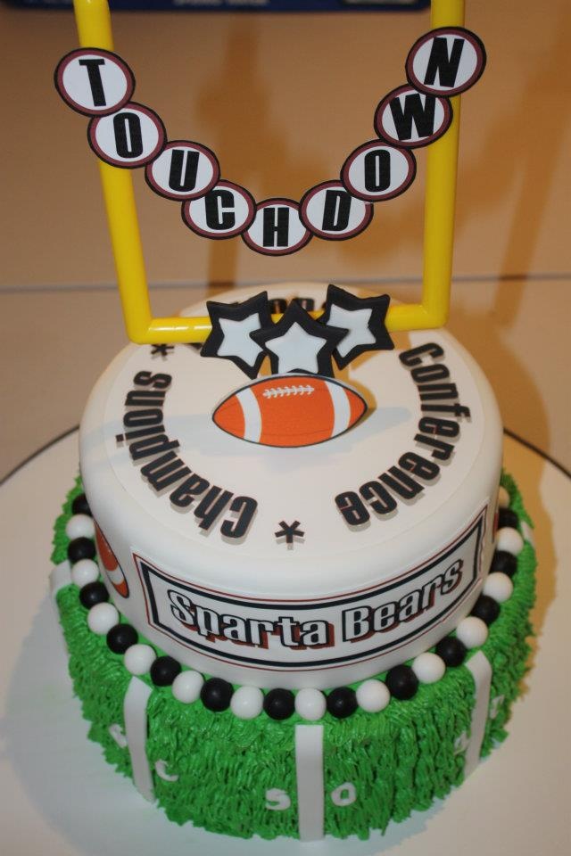 Football Themed Cake Football Themed Cake
