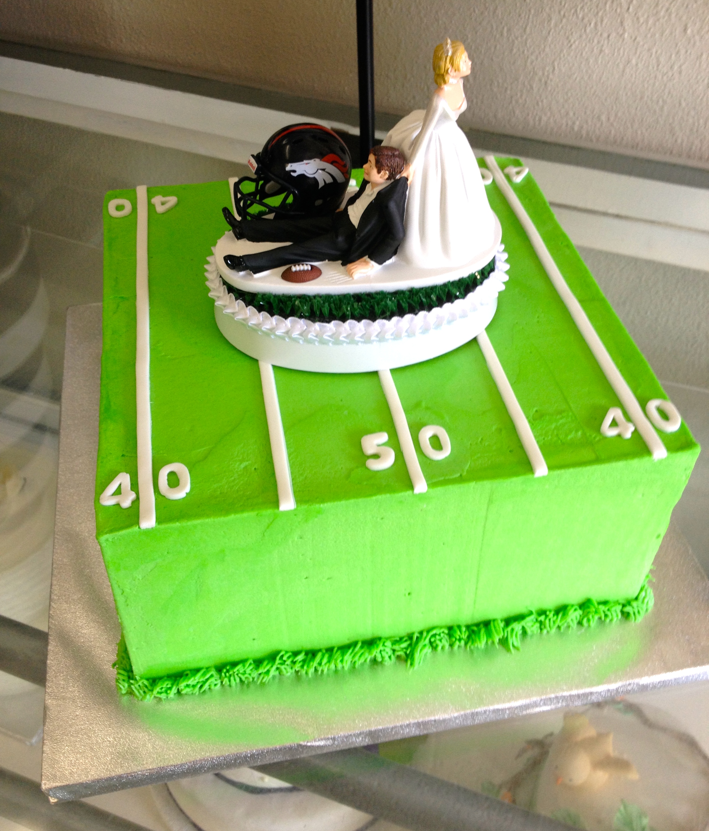Football Themed Wedding Cakes