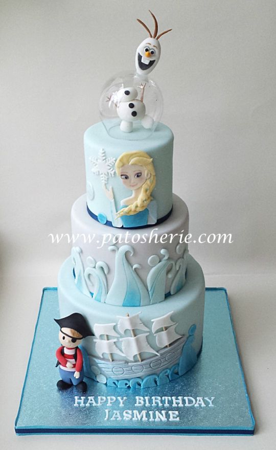 Frozen Themed 3 Tier Cake