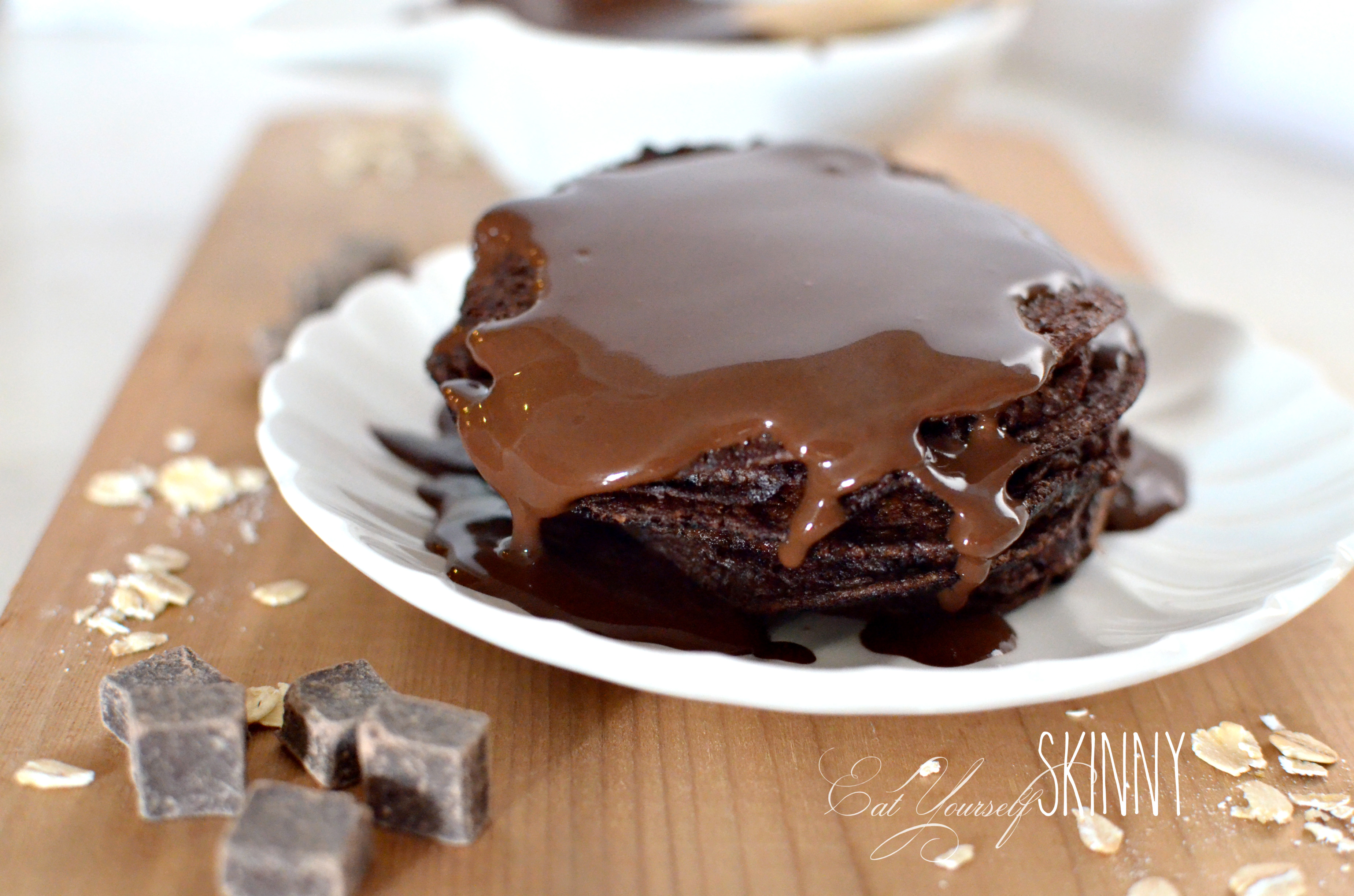 Fudge Brownie Pancakes Fudge Brownie Pancakes