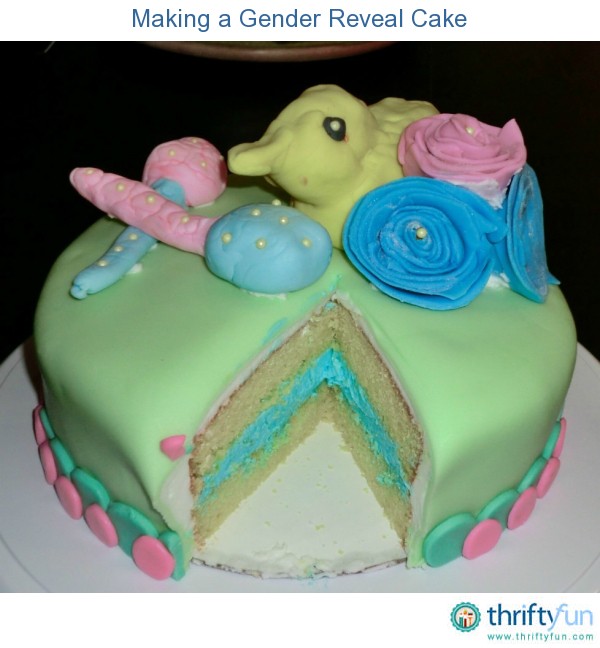 Gender Reveal Cake