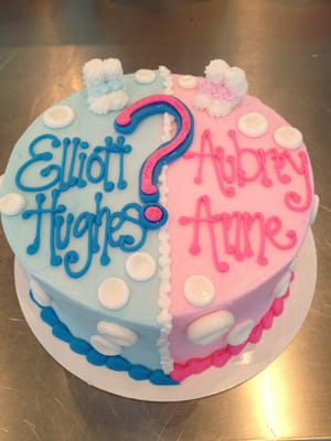 Gender Reveal Cake