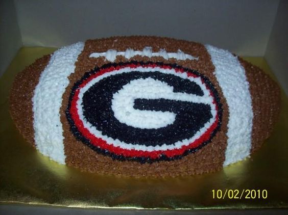 Georgia Bulldog Football Cake