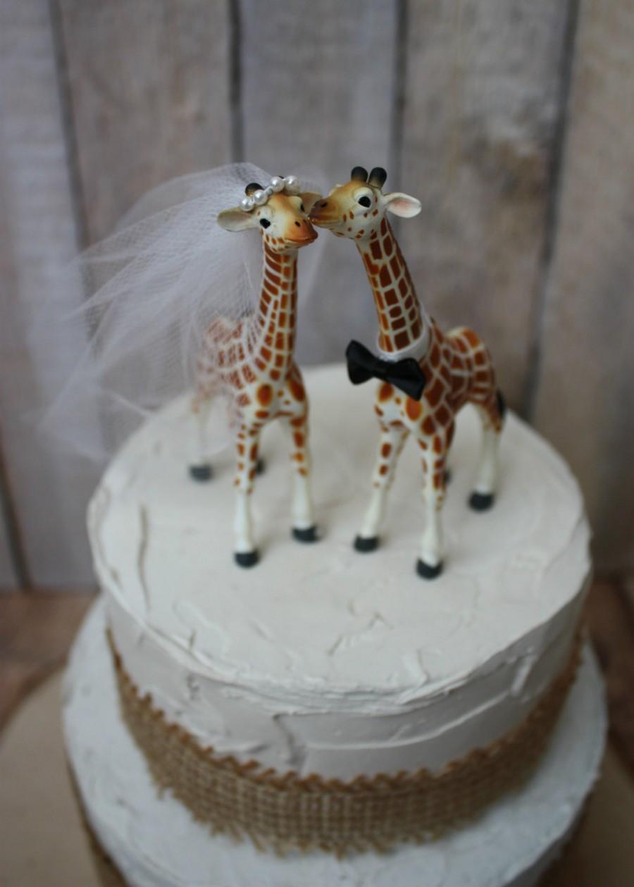 Giraffe Wedding Cake Topper