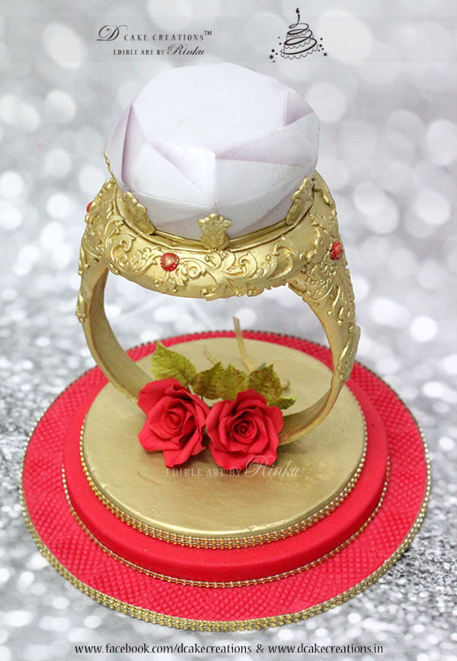 Gold Diamond Cake Gold Diamond Cake