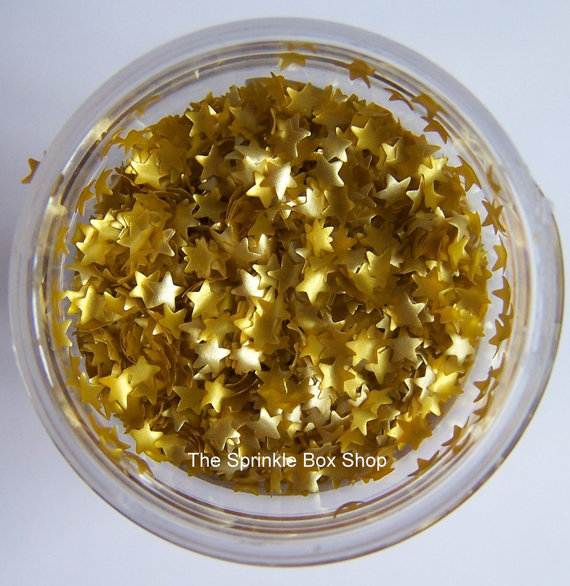 Gold Edible Glitter Sprinkles Gold Edible Glitter Sprinkles