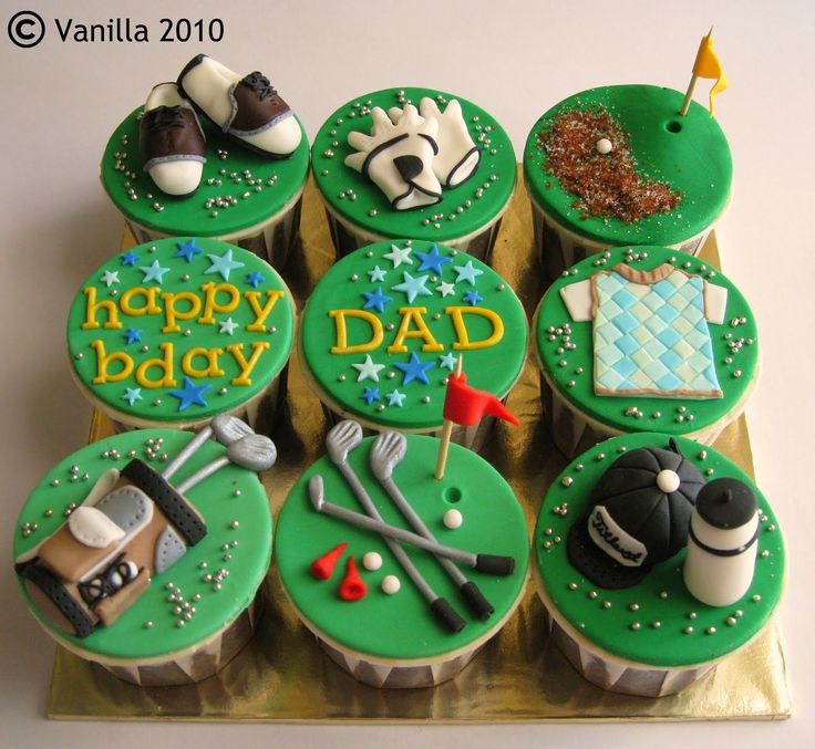 Golf Cupcake Cake Ideas