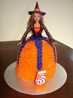 Halloween Witch Barbie Cake