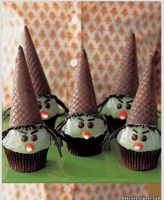 Halloween Witch Cupcakes