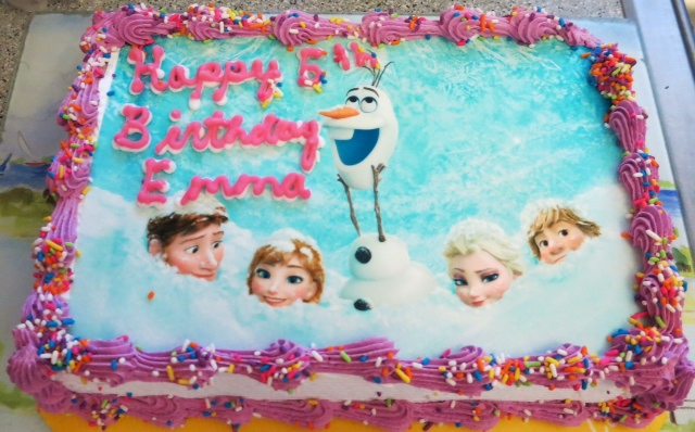 Happy 5th Birthday Cake Frozen