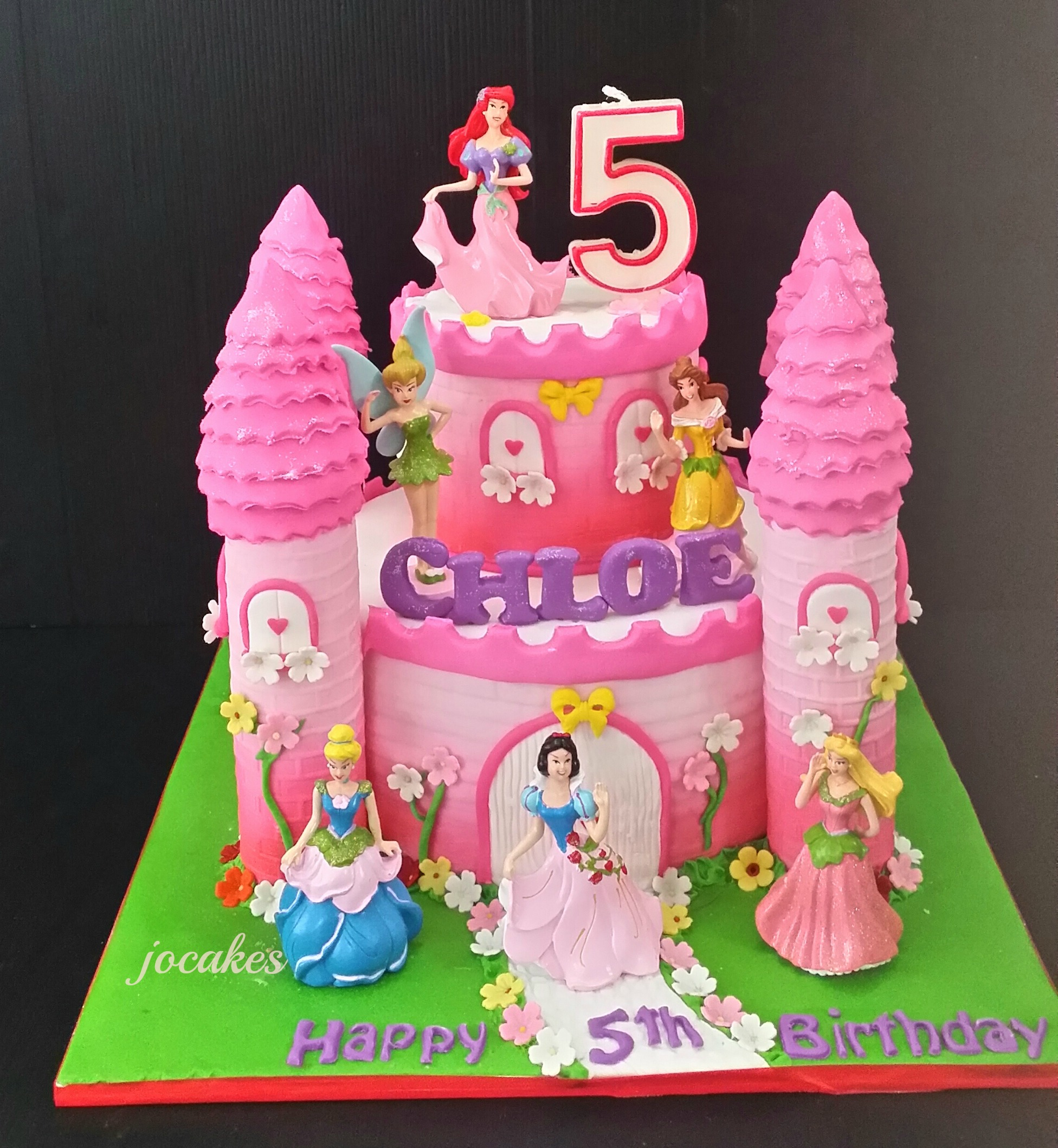 12 Castle Cakes For Girls 5th Birthday Photo Happy 5th Birthday