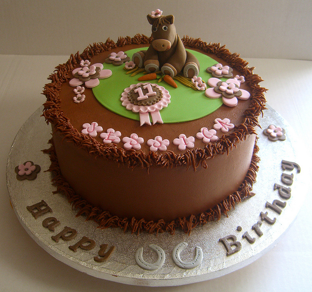 Happy Birthday Horse Cake