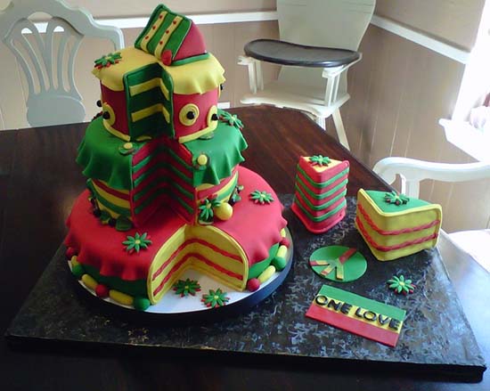 Happy Birthday Rasta Cake