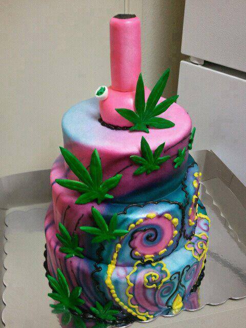 Happy Birthday Weed Cake
